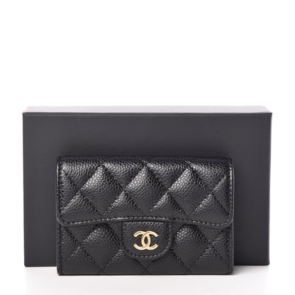 Chanel Caviar Quilted Flap Card Holder Black 9 of 9