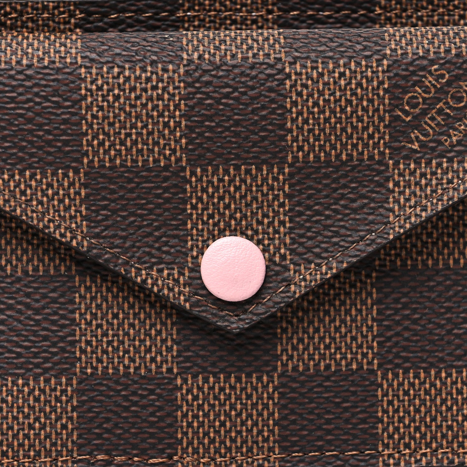 Louis Vuitton Damier Ebene Recto Verso Card Holder Rose Ballerine 8 of 8