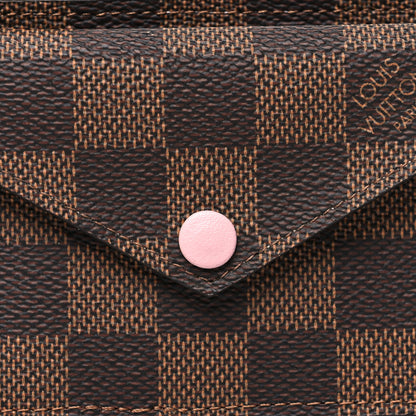 Louis Vuitton Damier Ebene Recto Verso Card Holder Rose Ballerine 8 of 8