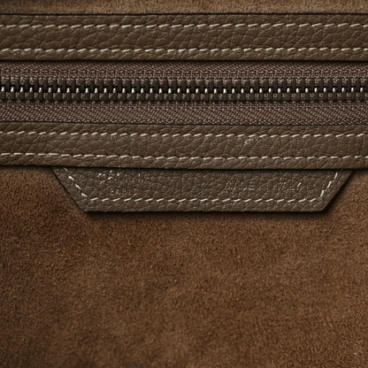 Celine Drummed Calfskin Mini Luggage Souris 6 of 10