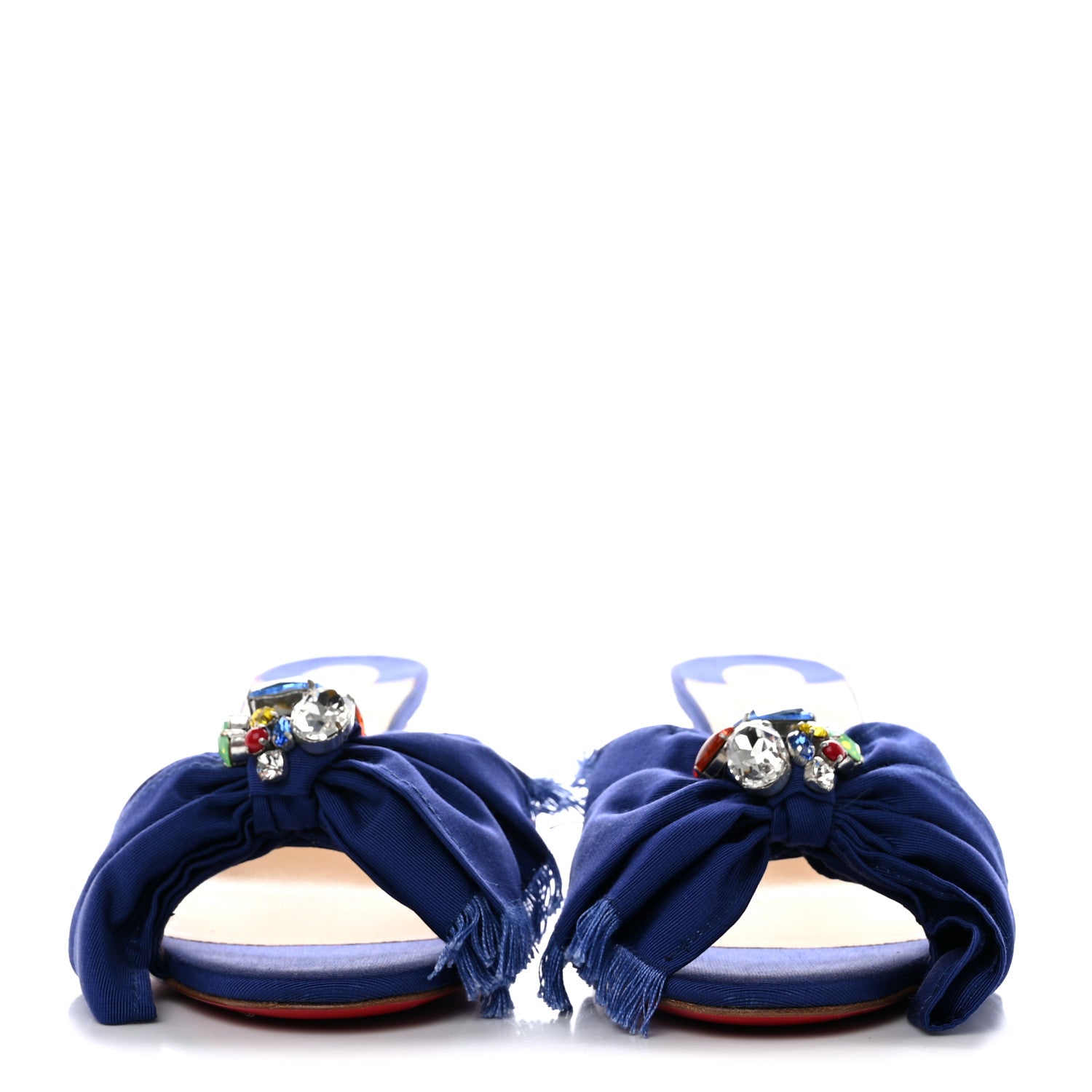 Christian Louboutin Grosgrain Marie Ann 55 Sandals 40 Blue 2 of 10