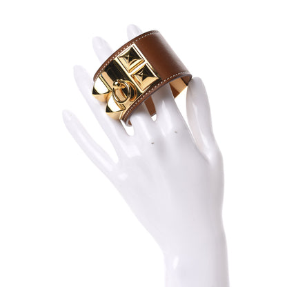Hermes Barenia Collier de Chien CDC Bracelet Fauve 2 of 7