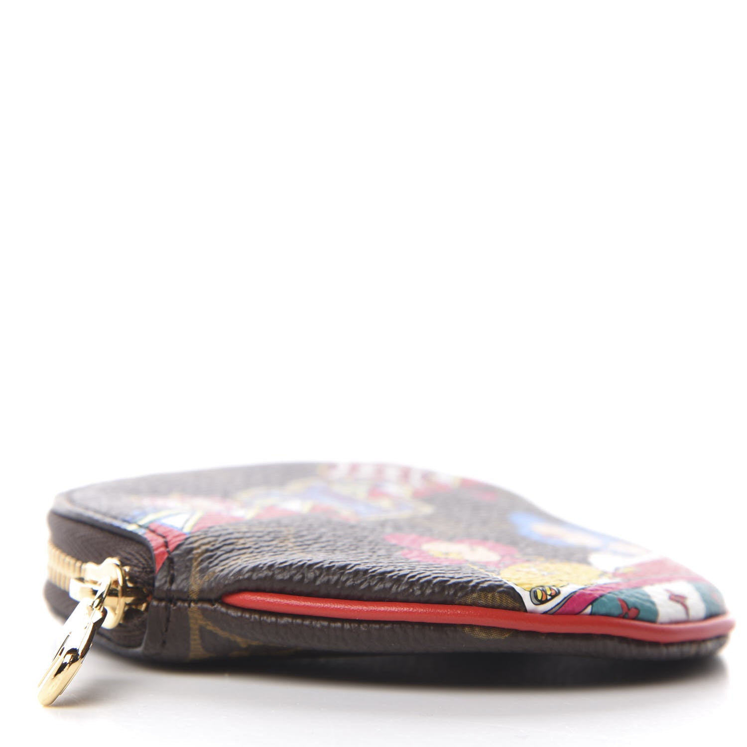Louis Vuitton Monogram 2020 Christmas Animation Bumper Cars Round Coin Purse Coquelicot 6 of 9