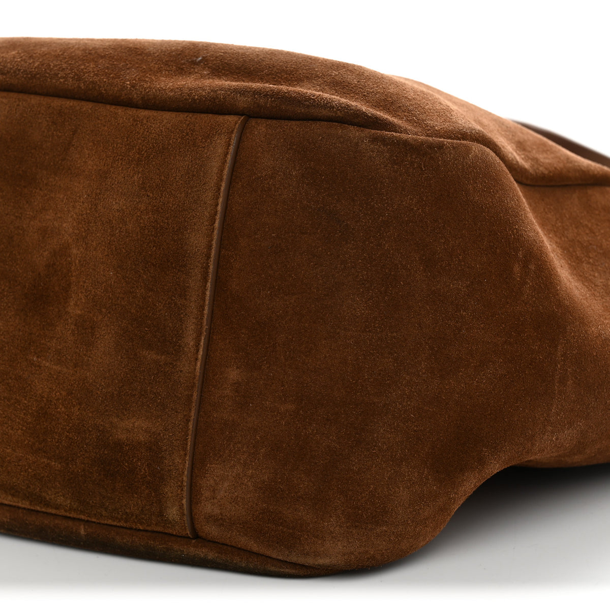 Suede Le 5 A 7 Bea Tote Caramel Cognac