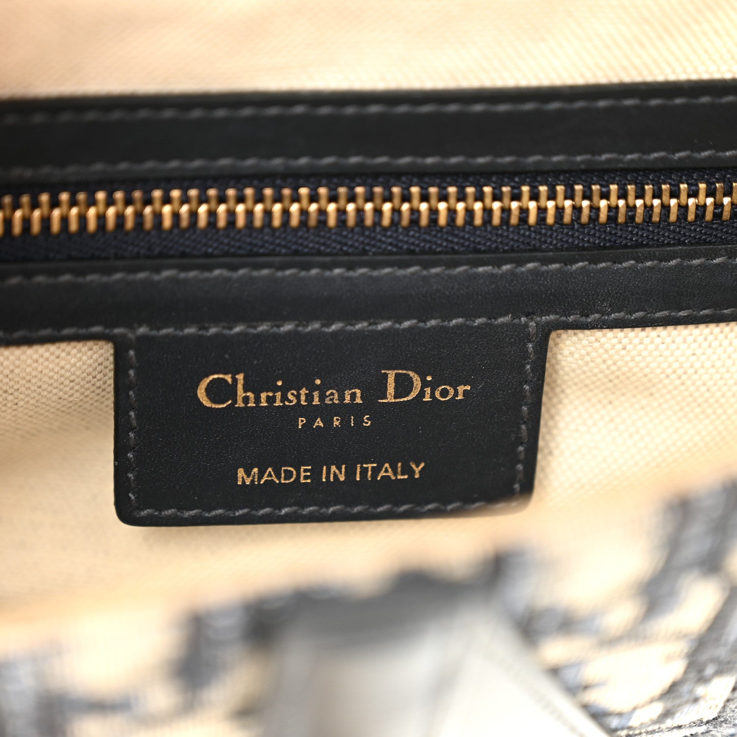 Christian Dior Oblique Saddle Bag Blue 6 of 12