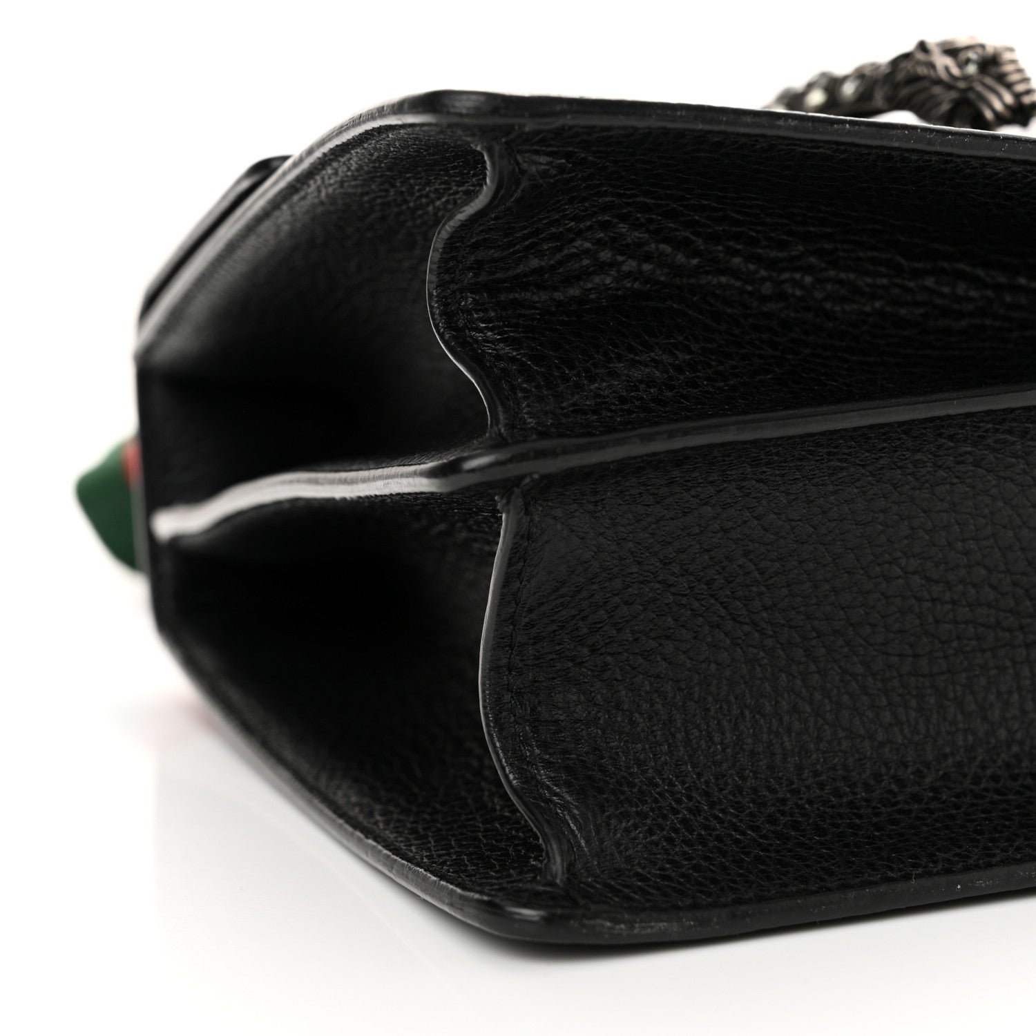 Gucci Dollar Calfskin Crystal Web Medium Dionysus Bamboo Top Handle Bag Black Black Diamond 9 of 10