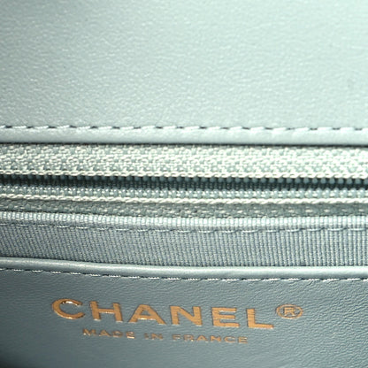 Chanel Lambskin Quilted Casino Chips Small Flap Grey 6 of 10