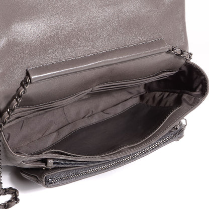Chanel Lambskin Small Crossbody Flap Grey 5 of 10