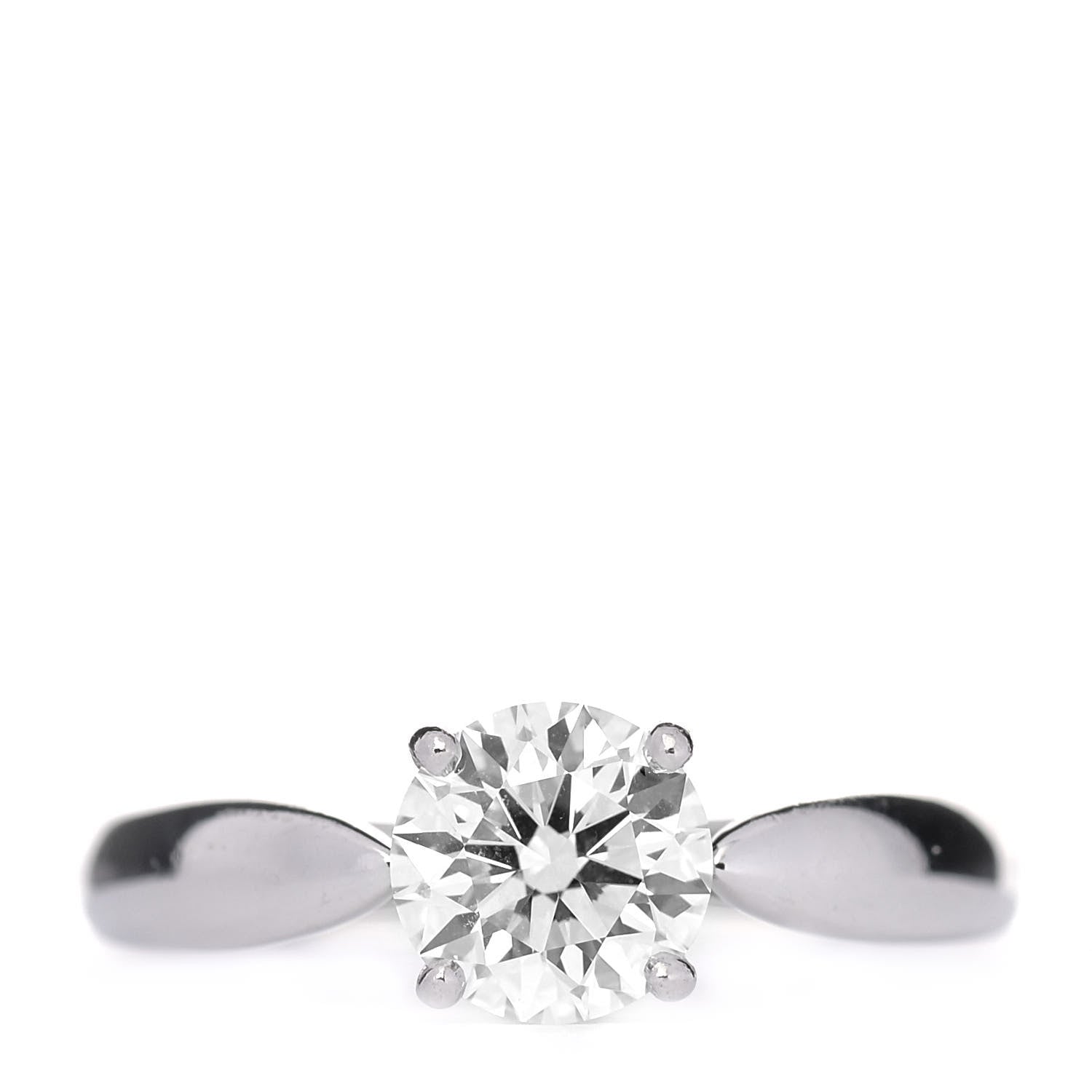 Tiffany Platinum Diamond 1.06ct Harmony Solitaire Engagement Ring 51 5.75 1 of 5