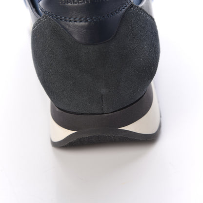Balenciaga Mesh Calfskin Neoprene Suede Womens Race Runner Sneakers 40 Bleu Nuit 8 of 9