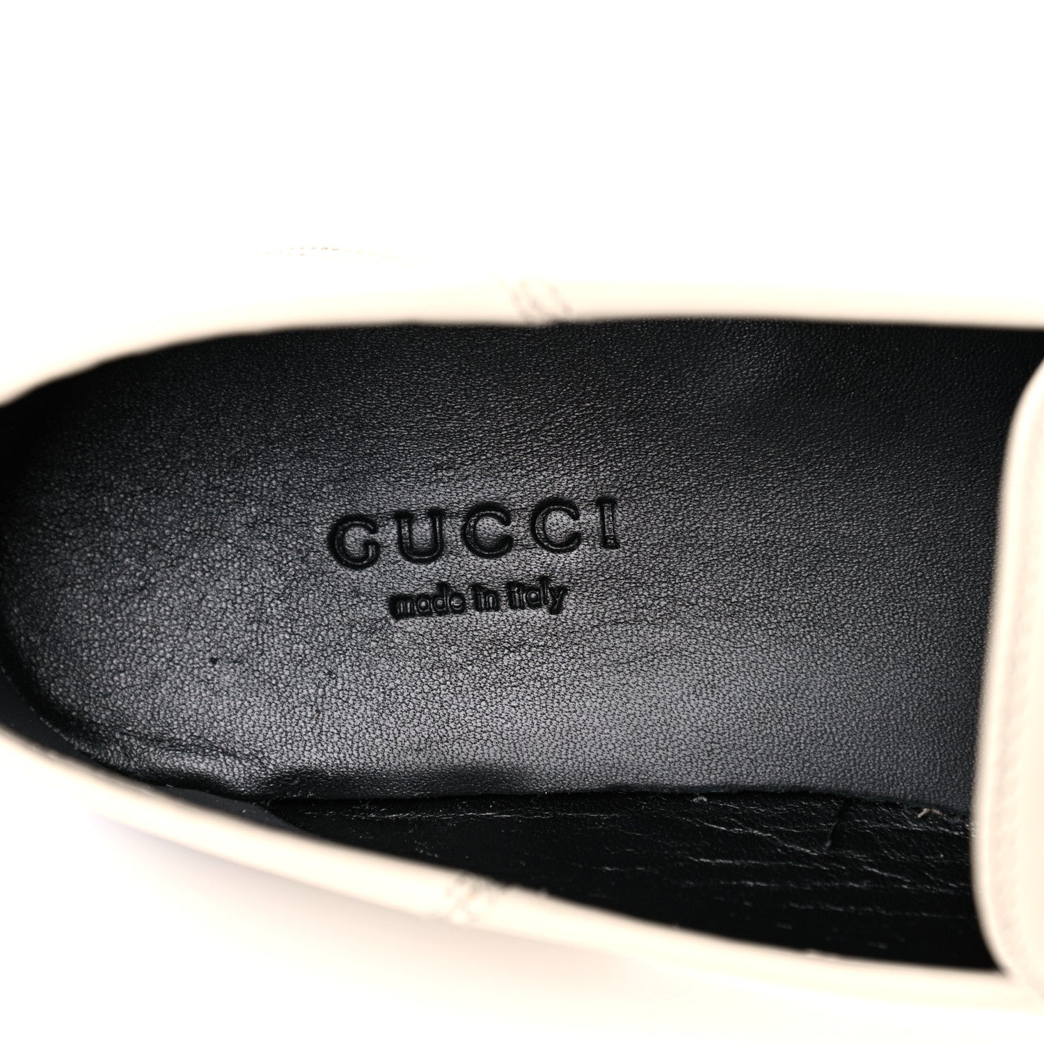 Gucci Calfskin Taste Strawberry Womens Brixton Horsebit Loafers 36 Ivory Red 7 of 10