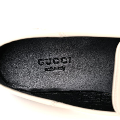 Gucci Calfskin Taste Strawberry Womens Brixton Horsebit Loafers 36 Ivory Red 7 of 10