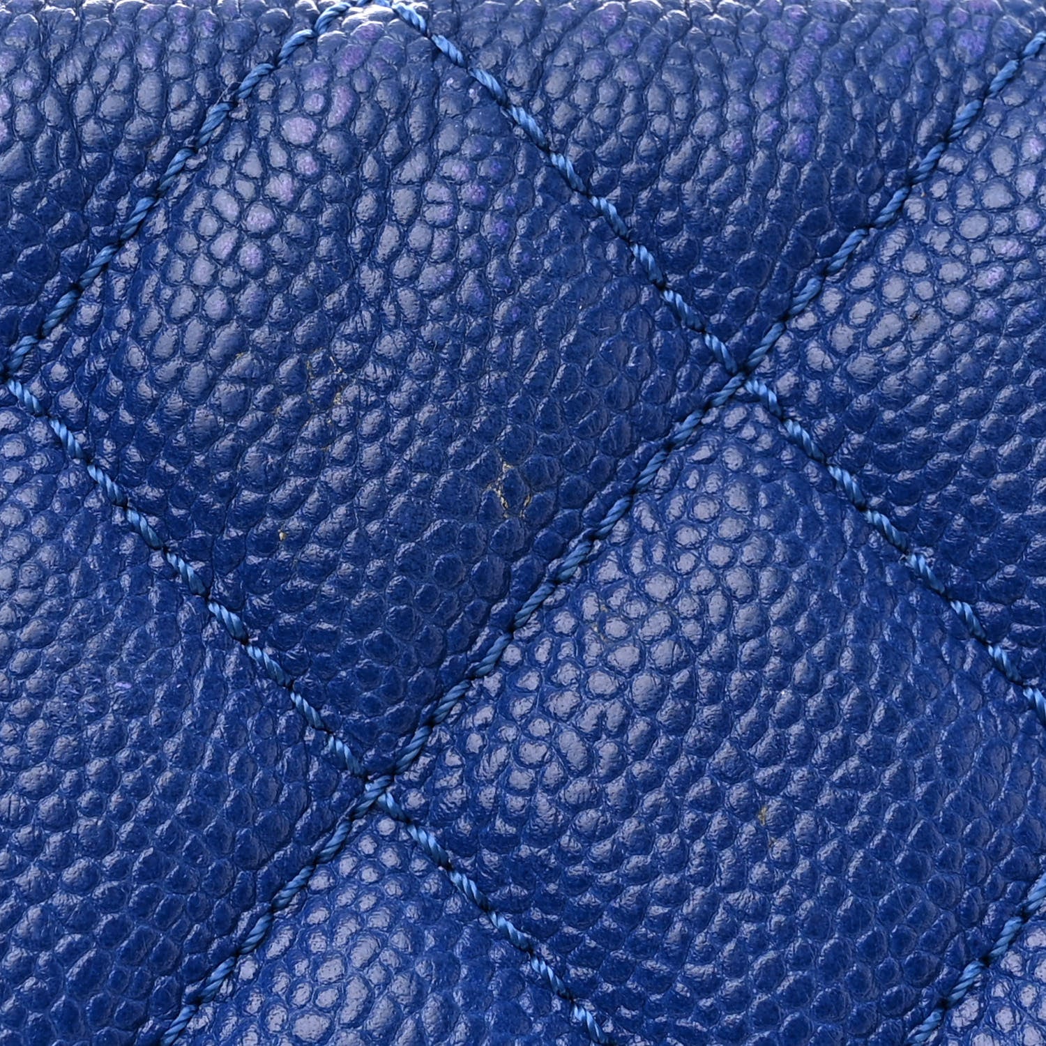 Chanel Caviar Quilted Easy Zip Flap Tote Blue 14 of 17