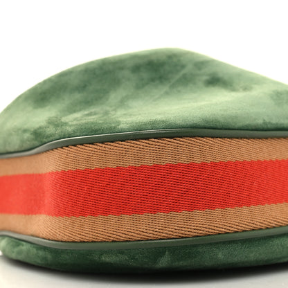 Gucci Suede Web Small Attache Shoulder Bag Cactus Green 10 of 11