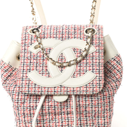 Chanel Tweed CC Mania Backpack Black Red White 8 of 10