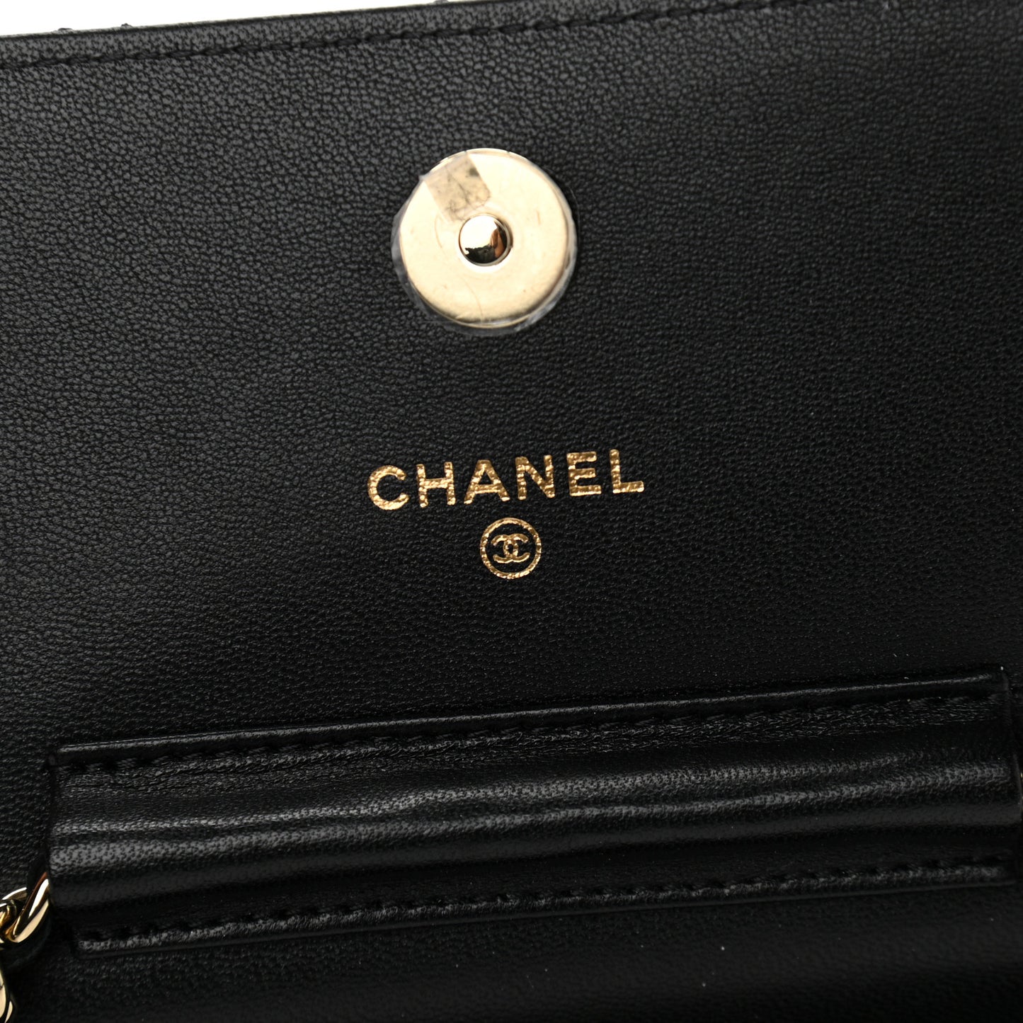 Lambskin Quilted Mini Coco Bow Clutch With Chain Black
