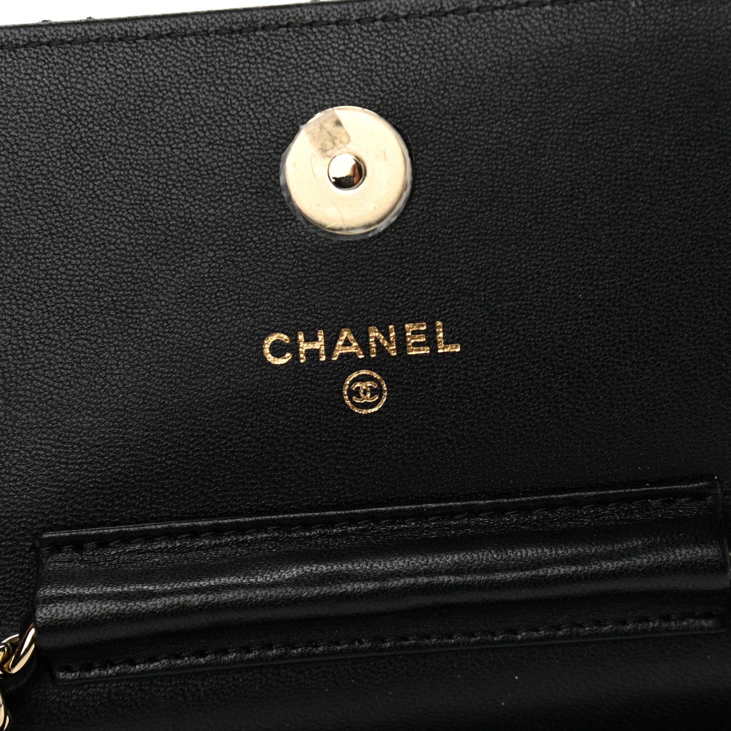 Chanel Lambskin Quilted Mini Coco Bow Clutch With Chain Black 6 of 11