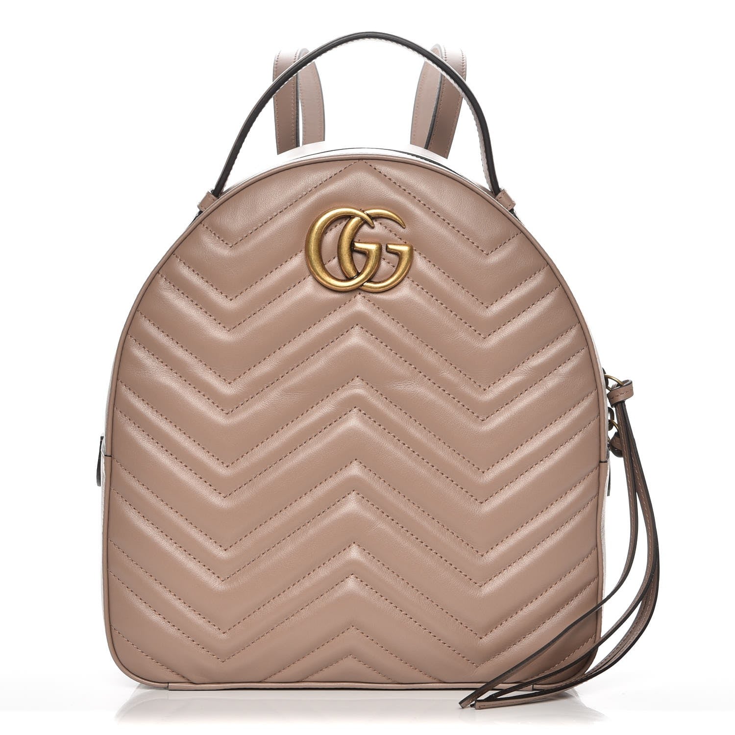Gucci Calfskin Matelasse GG Marmont Backpack Porcelain Rose 1 of 7