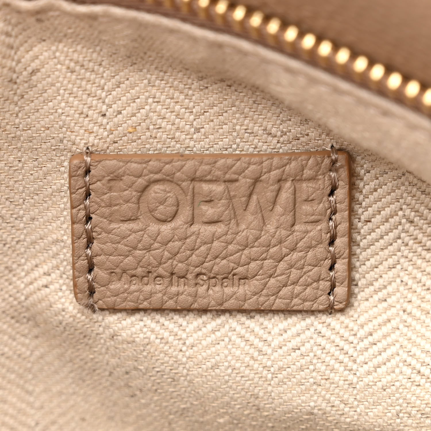 Loewe Grained Calfskin Small Puzzle Edge Bag Sand 6 of 11