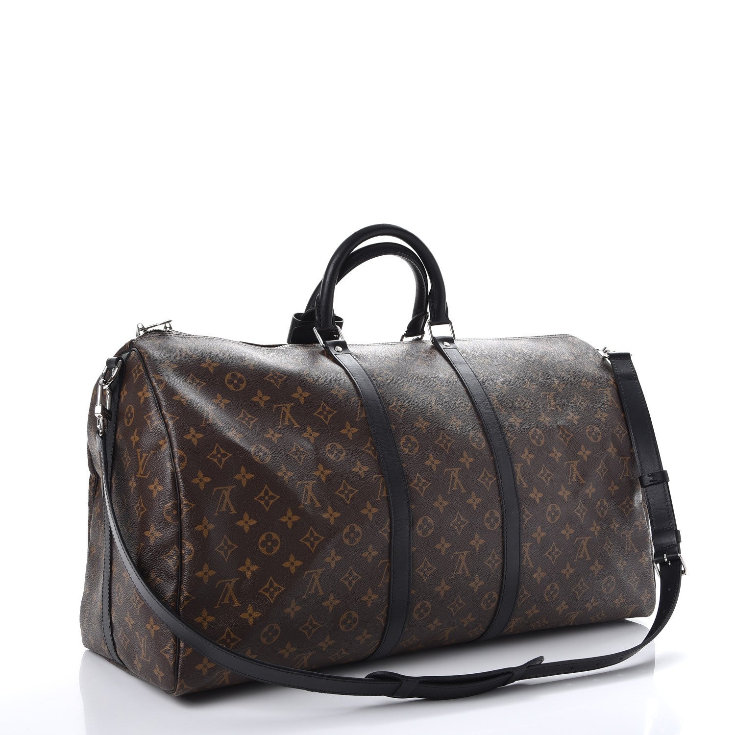 Louis Vuitton Monogram Macassar Keepall Bandouliere 55 3 of 8