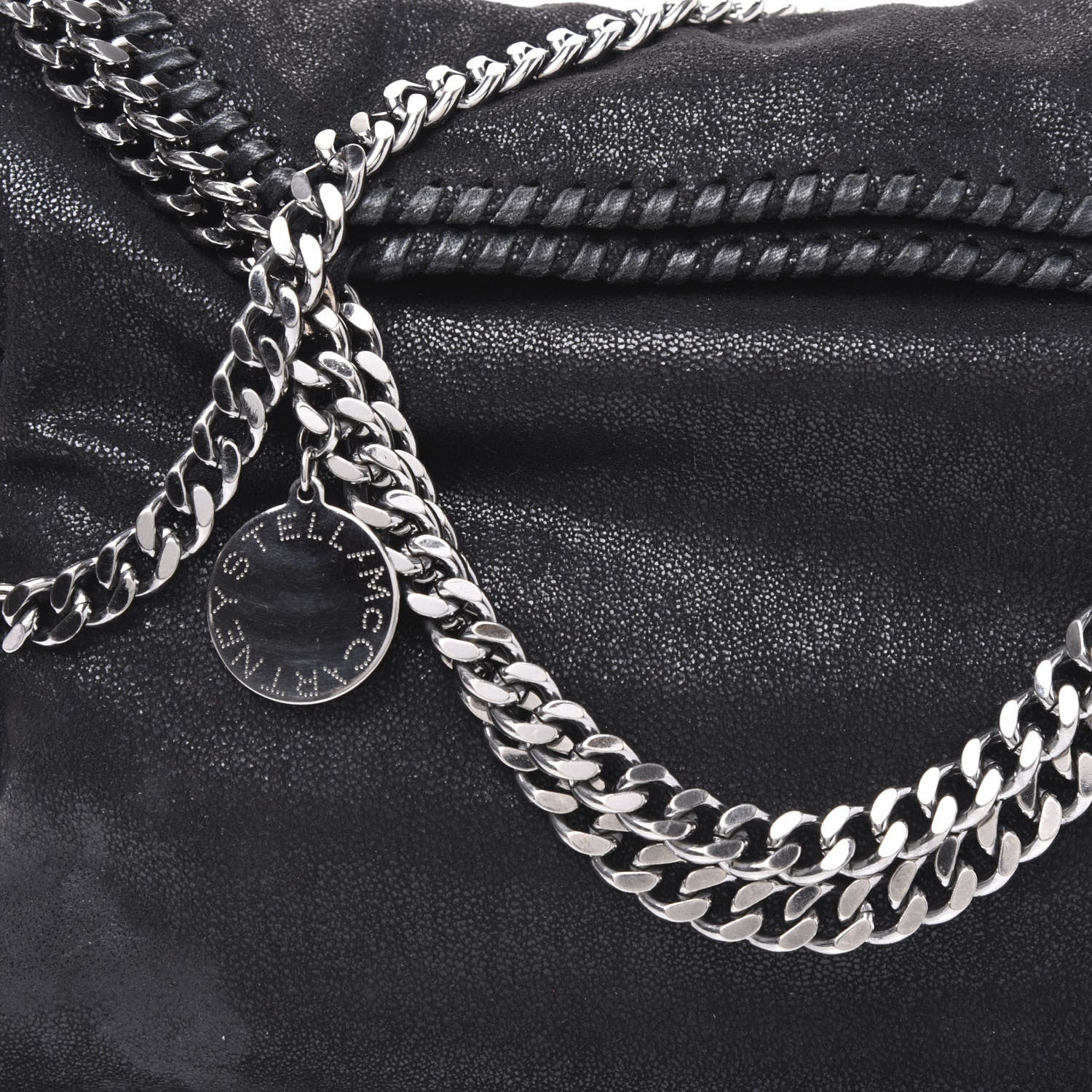 Stella McCartney Shaggy Deer Falabella Fold Over Tote Black 8 of 8