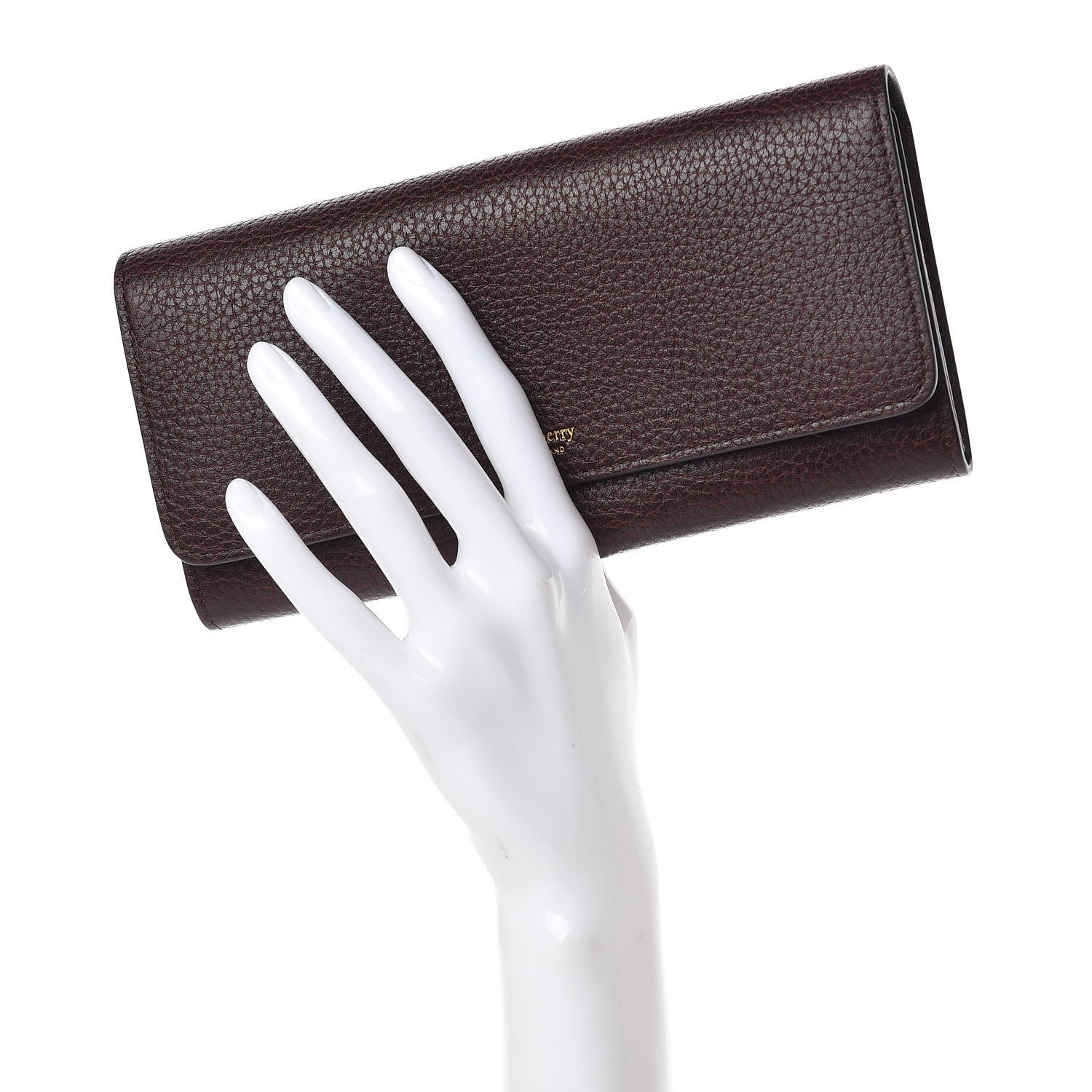 Mulberry Natural Grain Calfskin Continental Wallet Oxblood 2 of 9