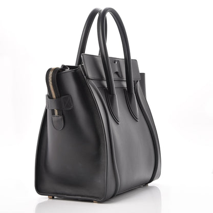 Celine Smooth Calfskin Mini Luggage Black 3 of 7