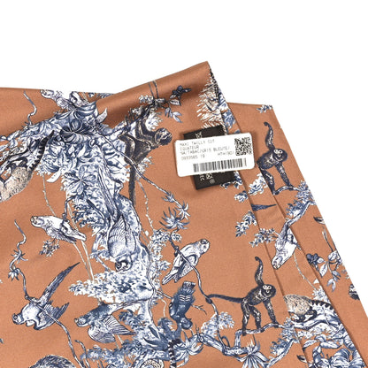 Hermes Silk Equateur Maxi Twilly Tabac Gris Bleuete 3 of 3