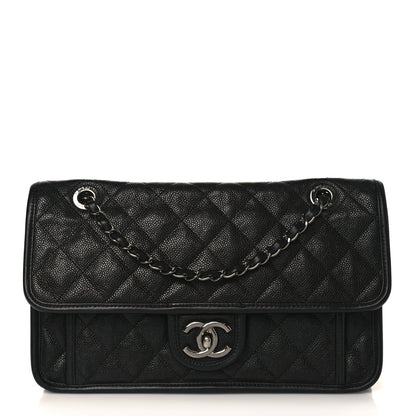 Chanel Caviar Quilted Medium French Riviera Flap Black 1 of 9