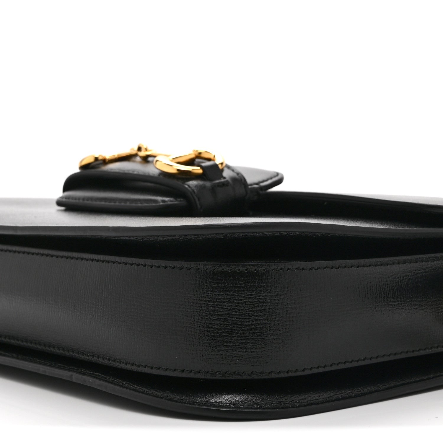 Gucci Azalea Calfskin Horsebit 1955 Shoulder Bag Black 1860511