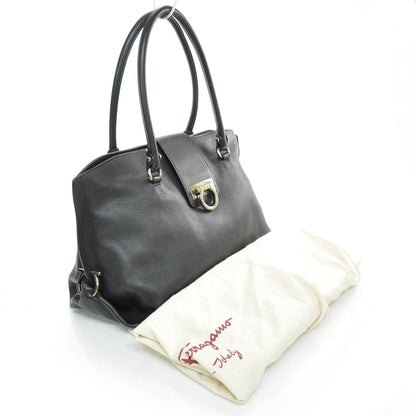 FASHIONPHILE SALVATOREFERRAGAMOGrainedLeatherSofiaBlack 3 of 7