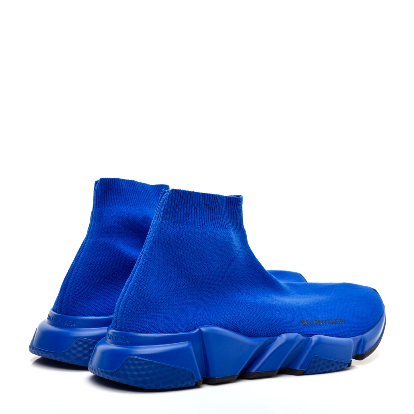 Neoprene Knit Womens Speed Sneakers 42 Bleu Black