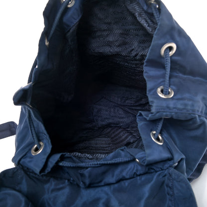 Prada Tessuto Nylon Vela Medium Backpack Baltico 4 of 4