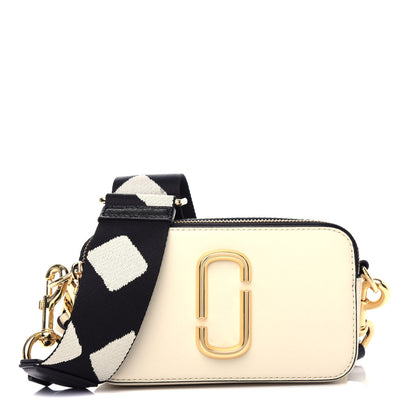 Marc Jacobs Saffiano Small Snapshot Camera Bag Cloud White Multicolor 1 of 12