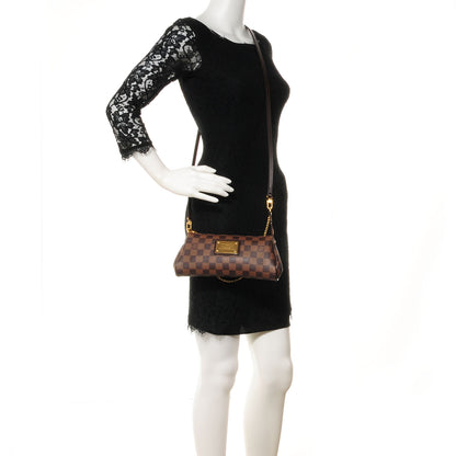 Louis Vuitton Damier Ebene Eva Clutch 2 of 9