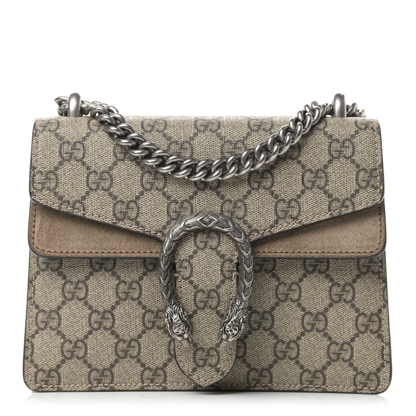 GG Supreme Monogram Mini Dionysus Shoulder Bag Taupe