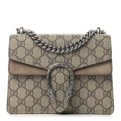 Gucci GG Supreme Monogram Mini Dionysus Shoulder Bag Taupe 1 of 12