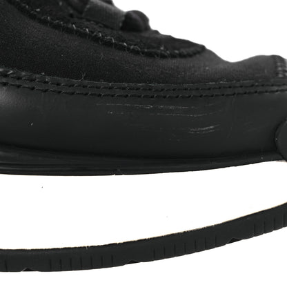 Chanel Velvet Calfskin Mixed Fibers CC Sneakers 38.5 Black 13 of 15