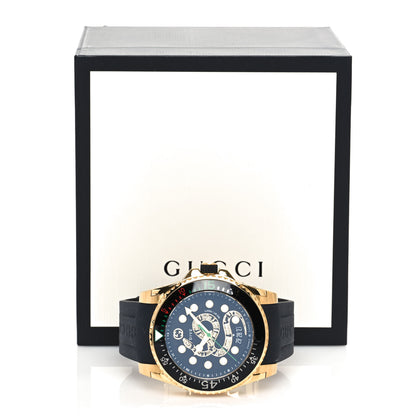 Gucci Stainless Steel Rubber 45mm Dive Snake Quartz Watch Black 5 of 5
