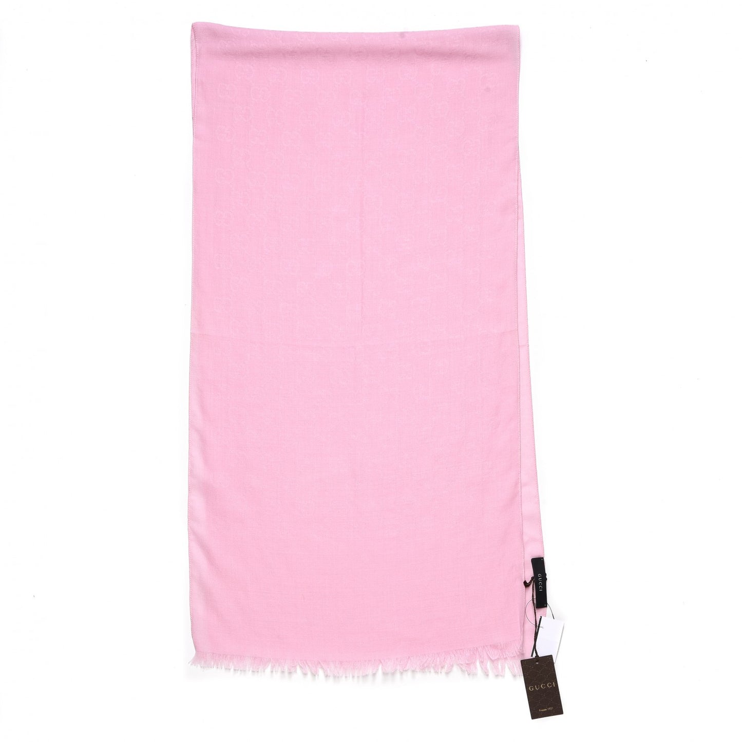 Wool Silk GG Monogram GGNat Scarf Rose