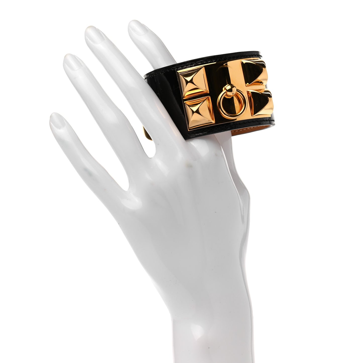 Shiny Alligator Collier de Chien CDC Bracelet T3 Black