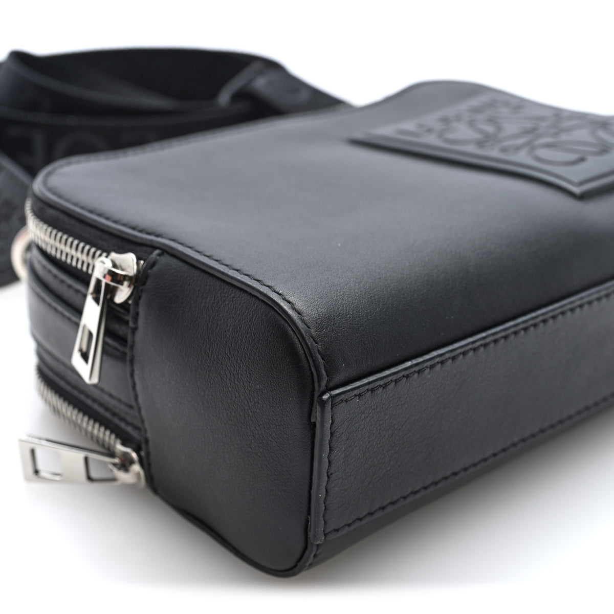 Loewe Satin Calfskin Mini Camera Bag Black 8 of 9