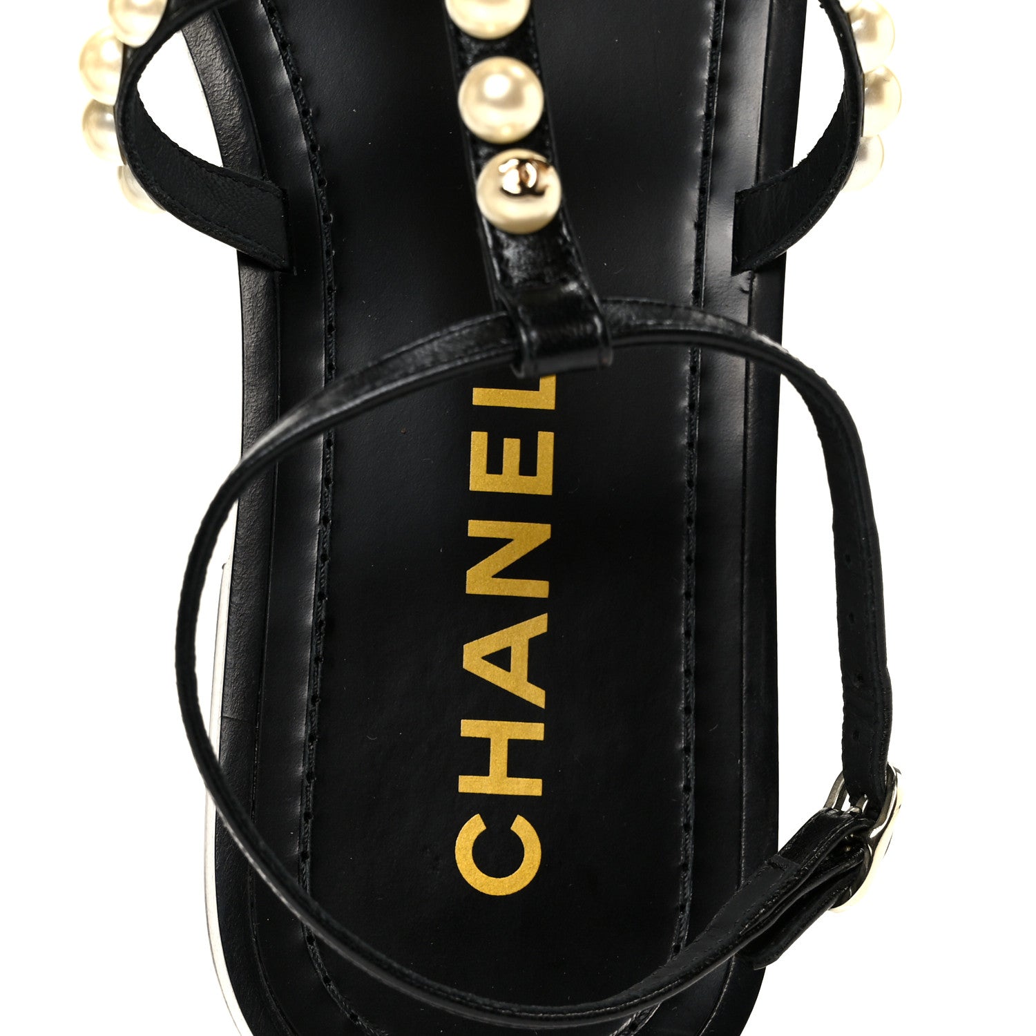 Chanel Silk Satin Quilted Chain Sandals 35 Black 42 Black 7 of 10