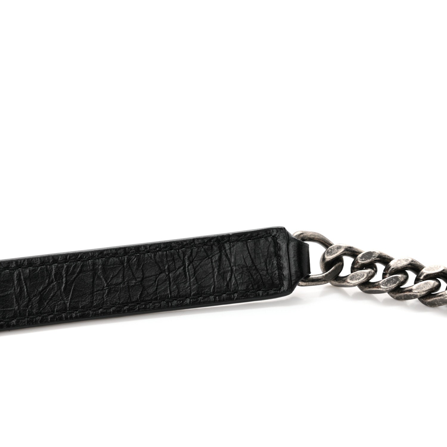 Saint Laurent Crinkled Calfskin Matelasse Monogram Large Niki Chain Satchel Black 11 of 11