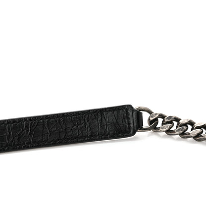 Saint Laurent Crinkled Calfskin Matelasse Monogram Large Niki Chain Satchel Black 11 of 11