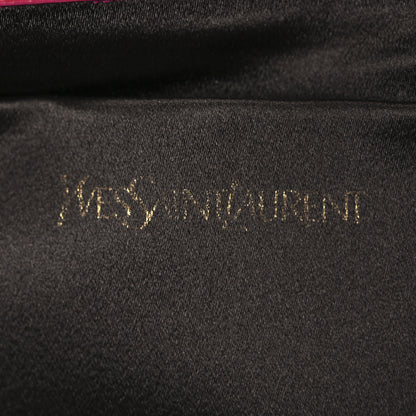 Saint Laurent Textured Patent Monogram Large Belle De Jour Clutch Red Red 6 of 9