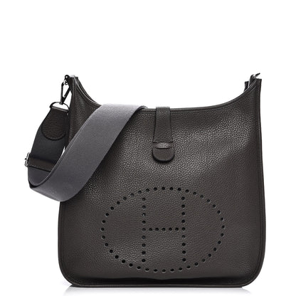 Hermes Taurillon Clemence Evelyne III GM Etain 1 of 9