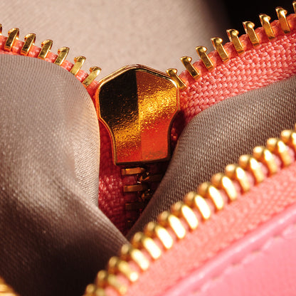Versace Leather Microvanitas Quilted New Icon Handbag Pink 9 of 11