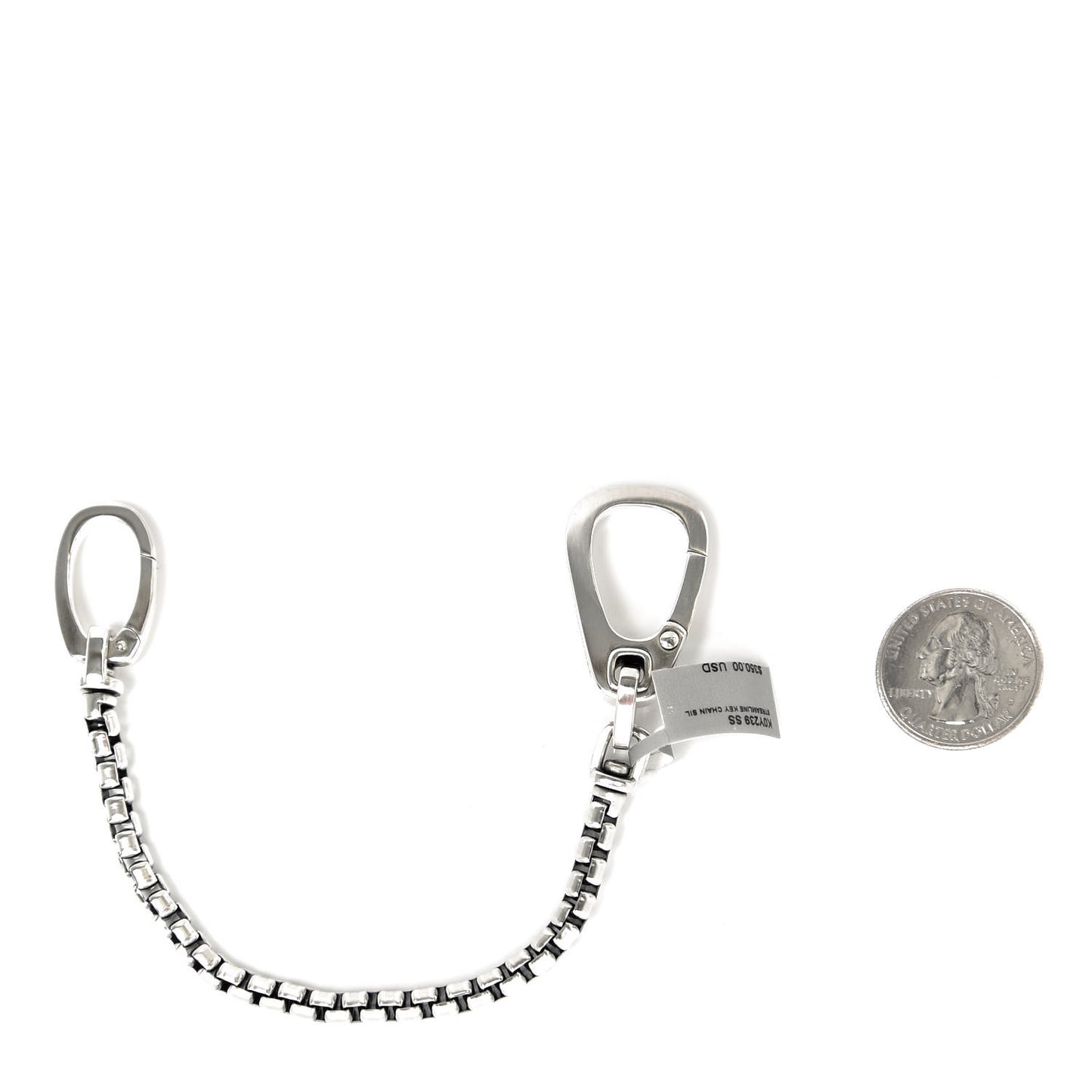 Sterling Silver Streamline Key Chain