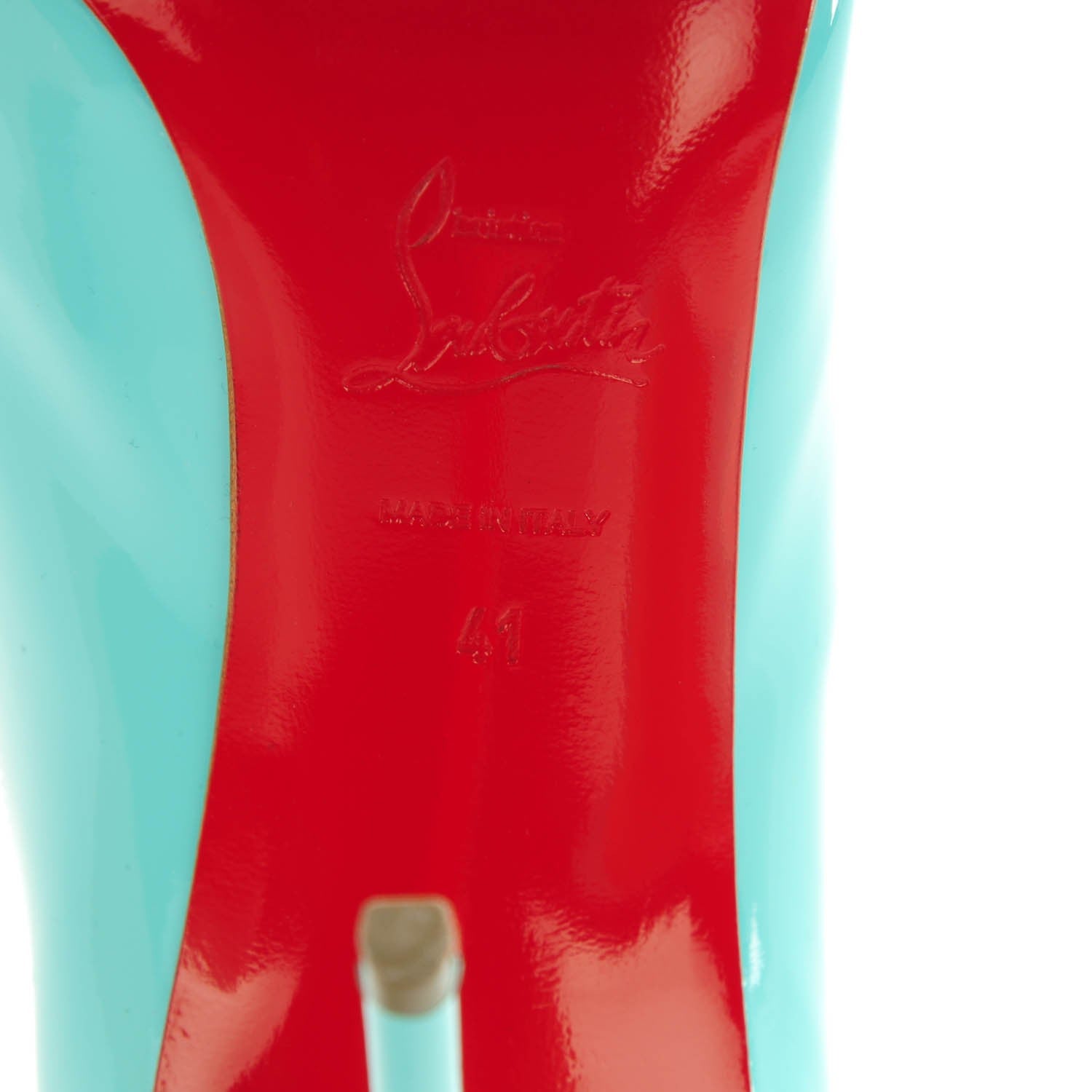 Christian Louboutin Patent Pigalle Follies 100 Pumps 41 Opaline 11 of 11